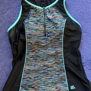 Women's Multicolor Athletic Swimwear
